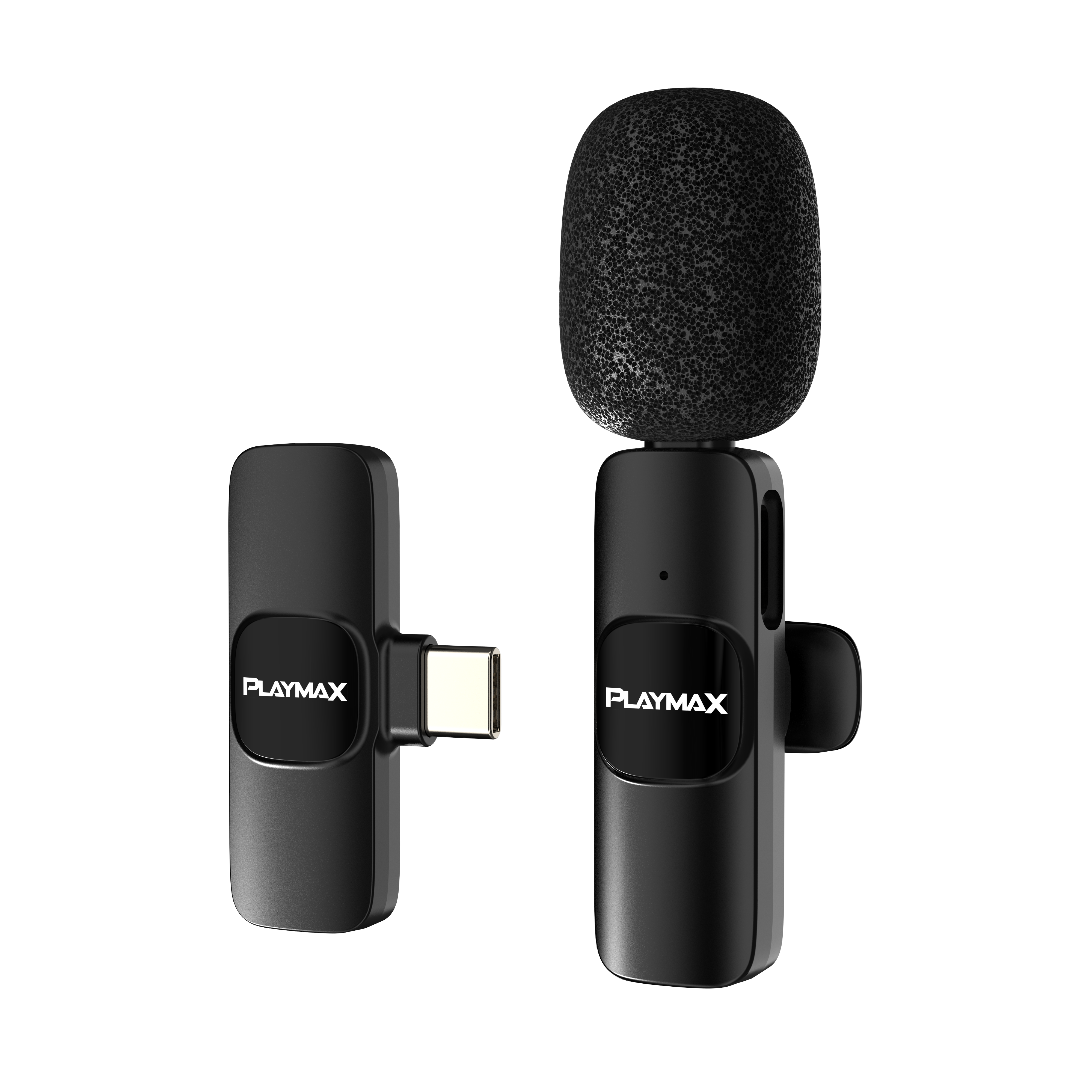 Playmax Wireless Mini Livestream Microphone Black