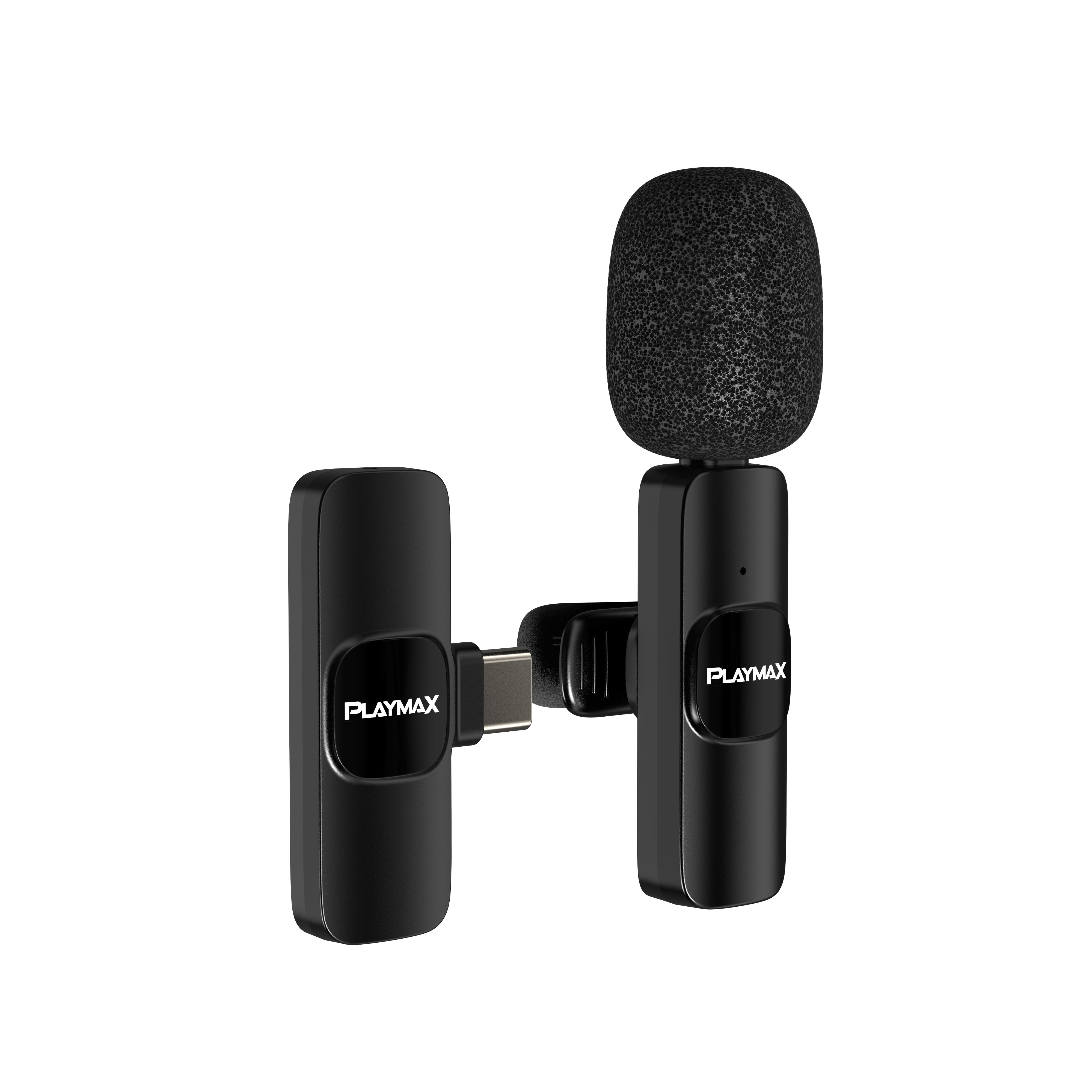 Playmax Wireless Mini Livestream Microphone Black