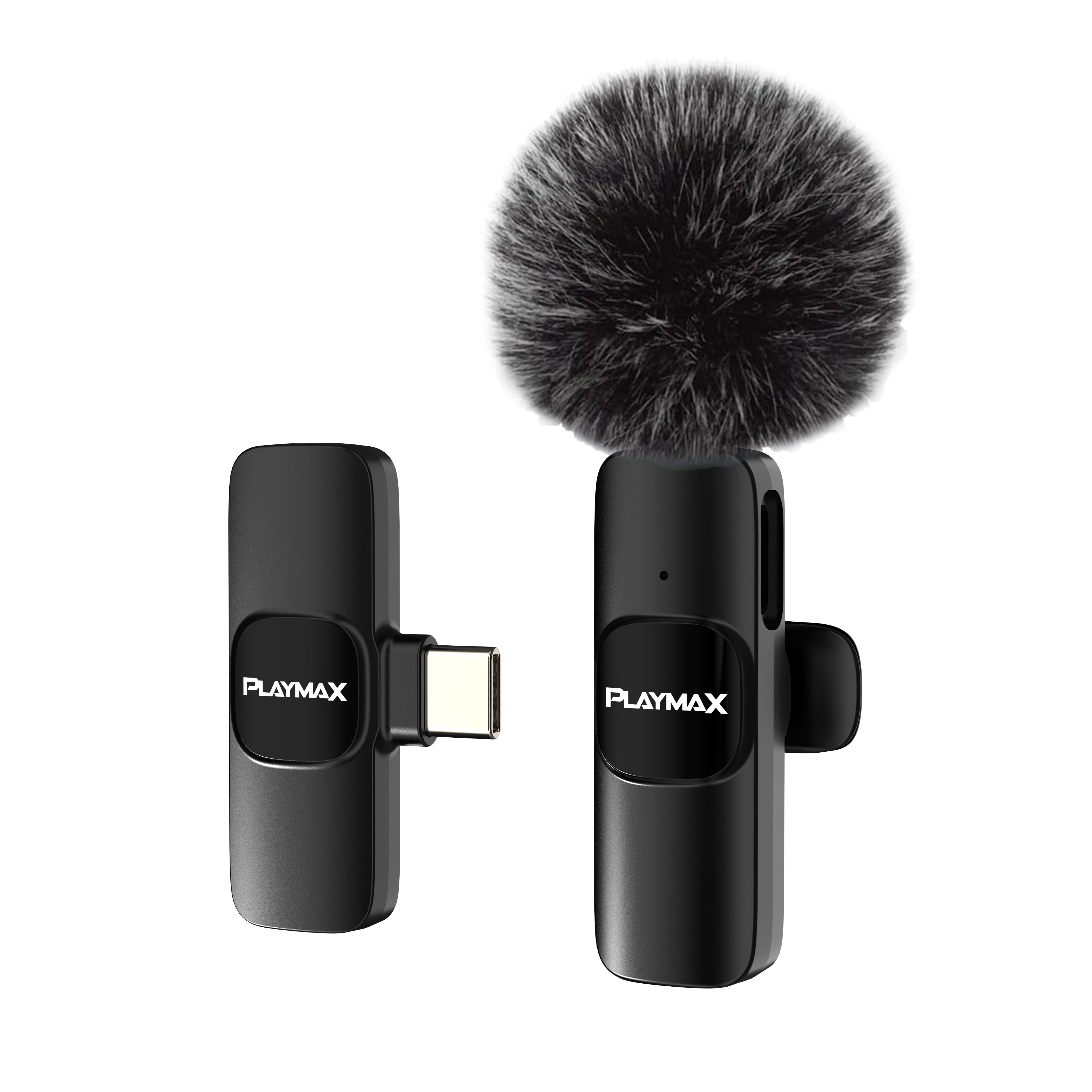 Playmax Wireless Mini Livestream Microphone Black