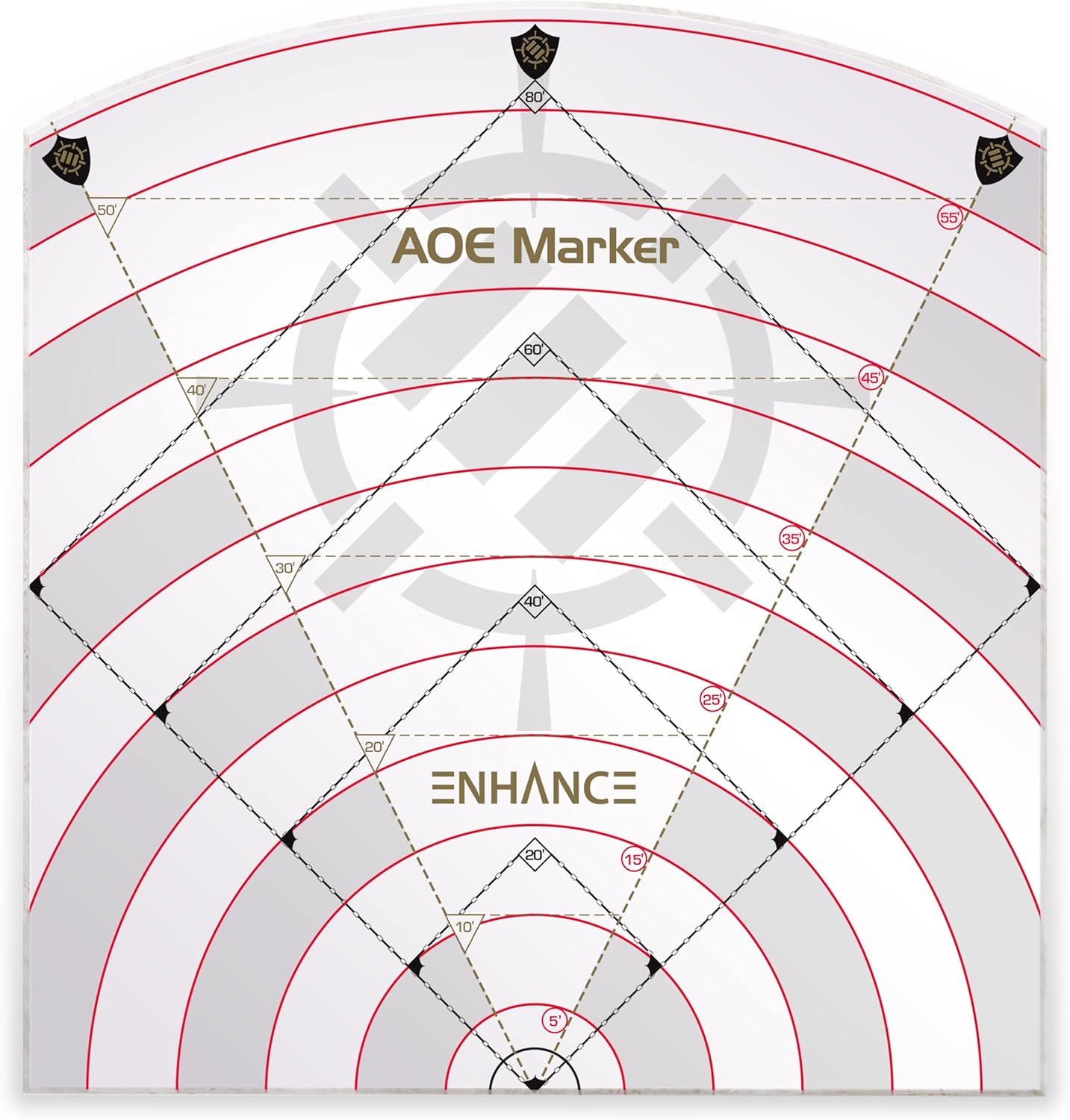 Enhance Tabletop 60ft Spell AOE Damage Template