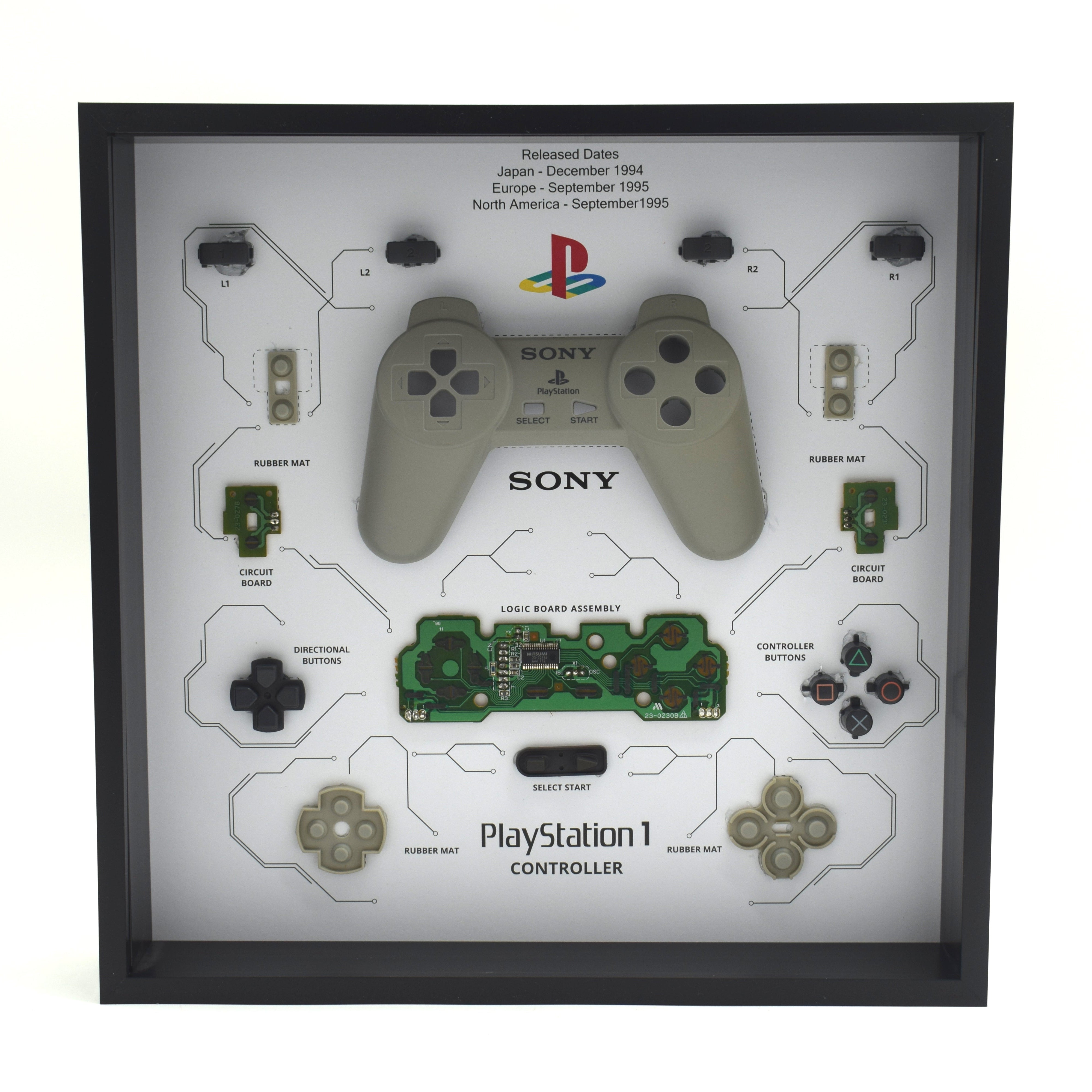 Retro Sony PS1 Controller SCPH-1080/SCPH-1010 Display Photo Frame