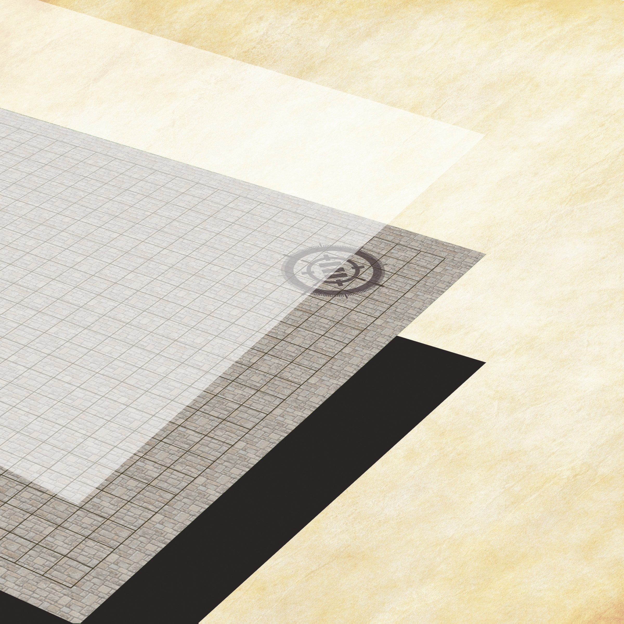 Enhance Tabletop RPG Grid Mat Campaign Kit - Stone Terrain