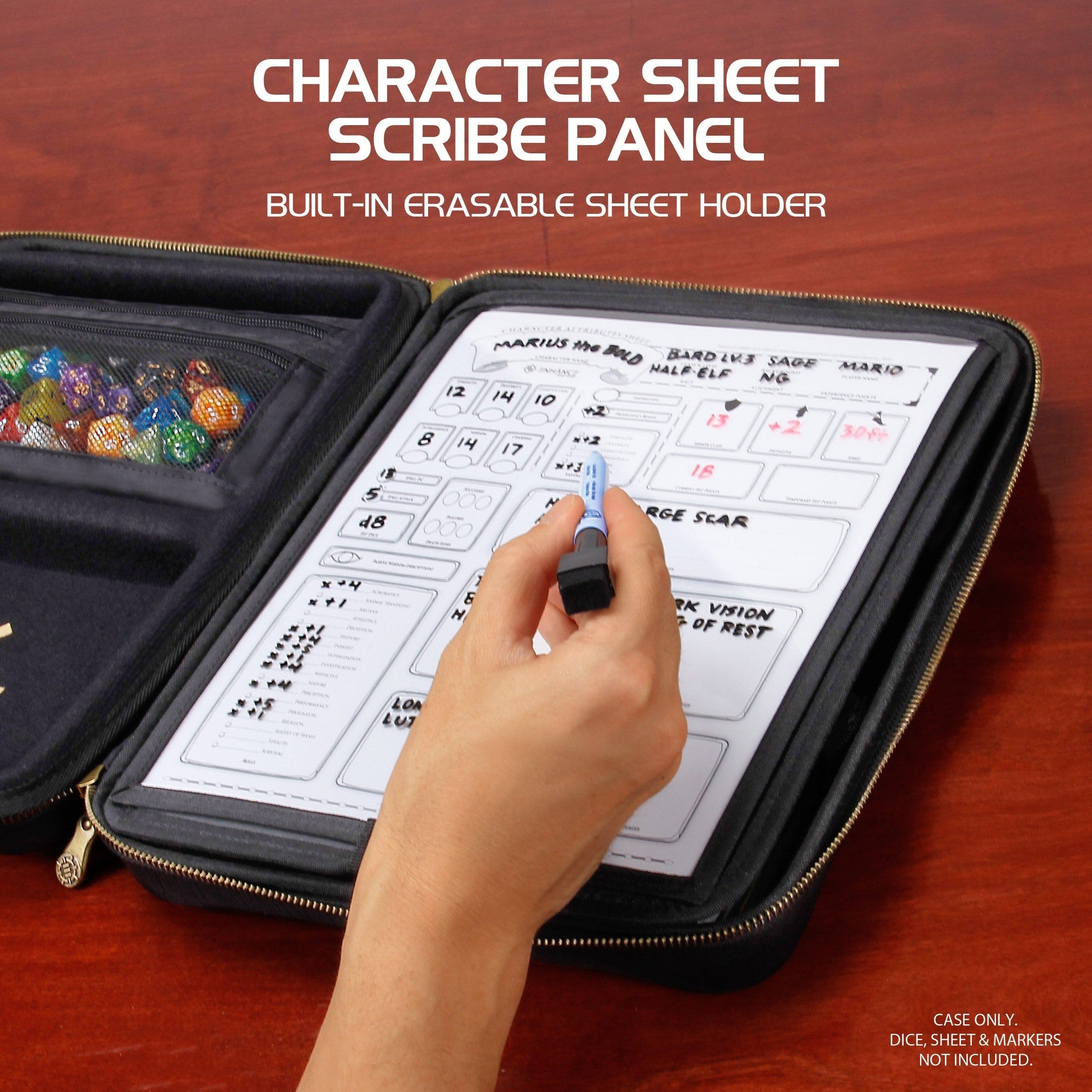 ENHANCE Tabletop Gaming RPG Organizer Case