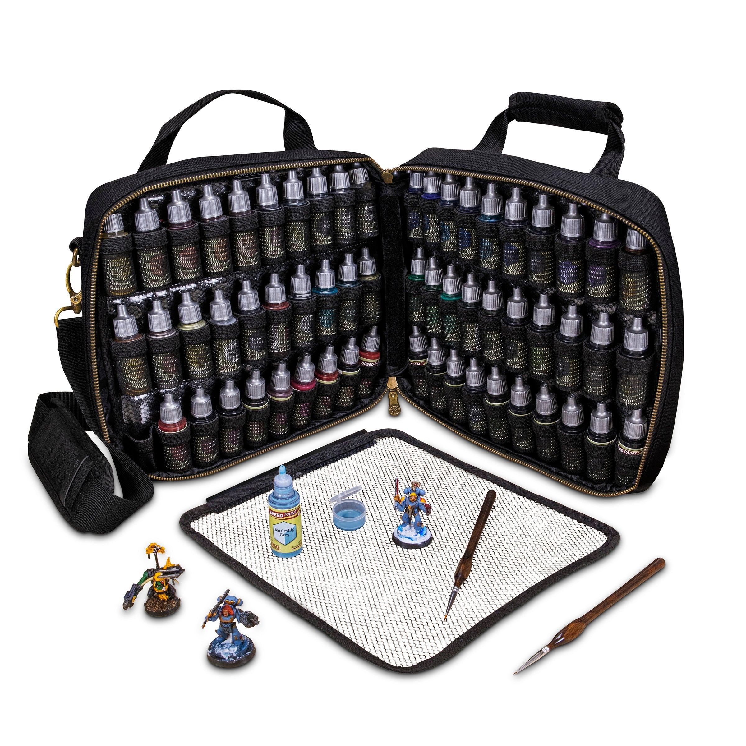 Enhance Tabletop Miniature Figure Paint Case - Black