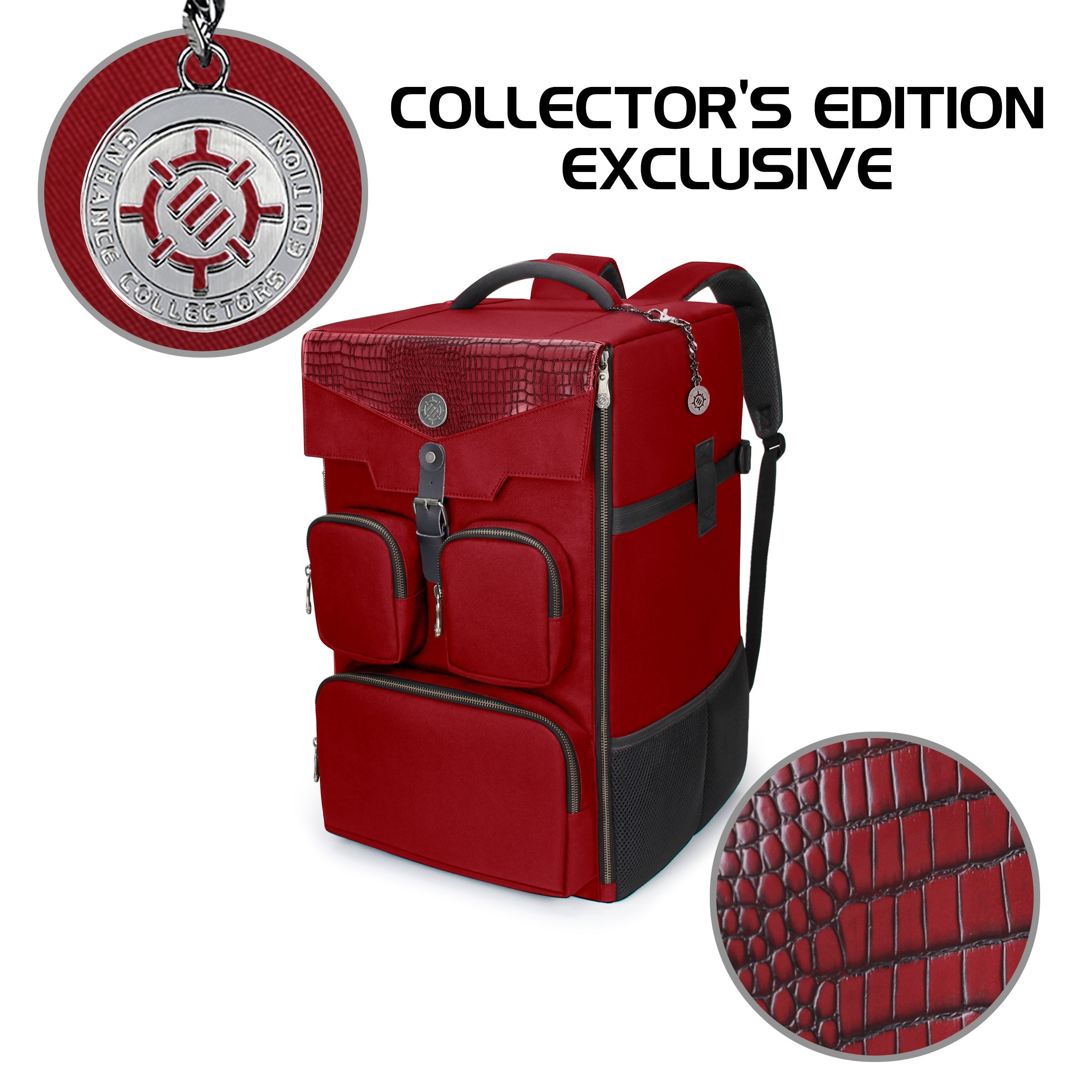 Enhance Collectors Edition Tabletop Game Box Backpack - Red