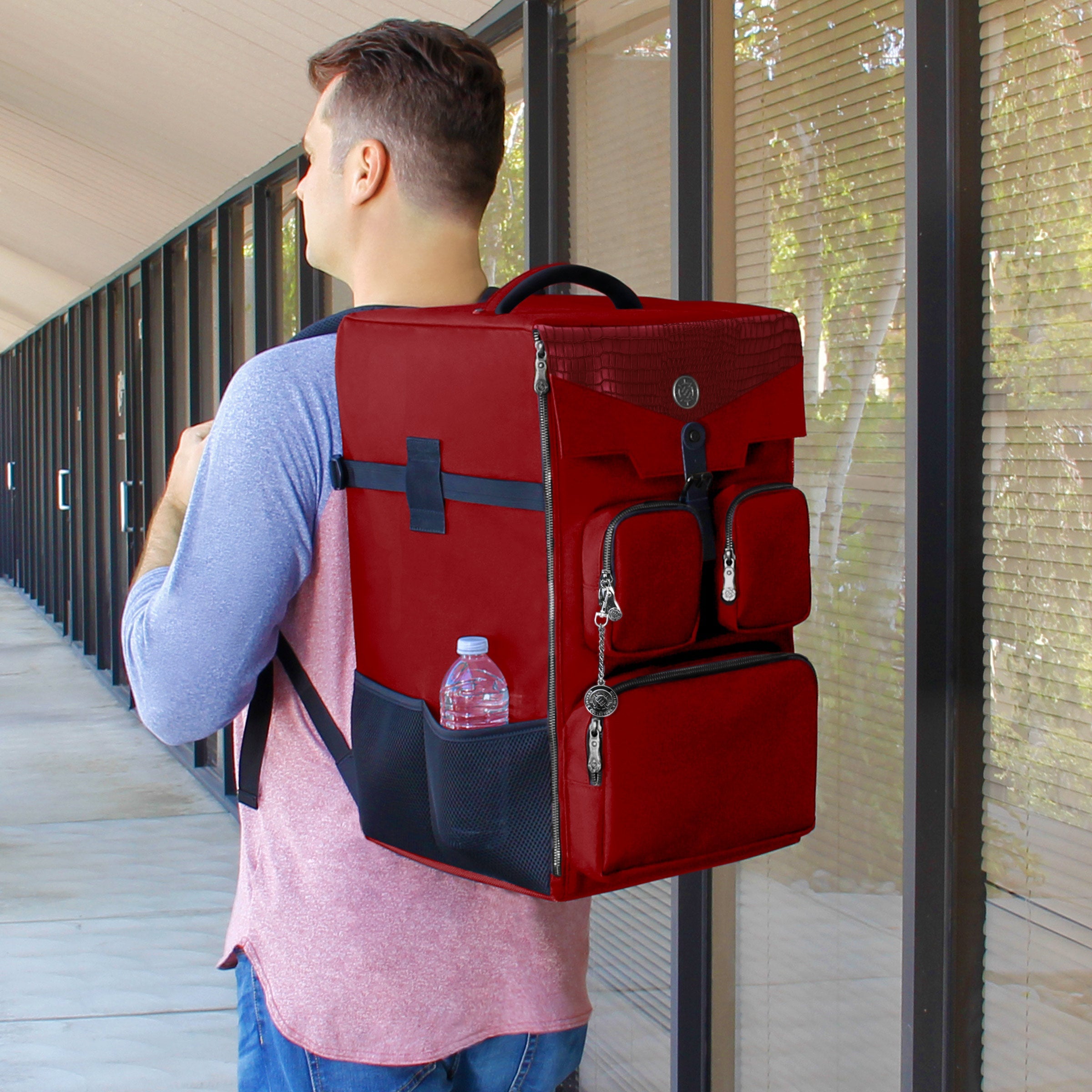 Enhance Collectors Edition Tabletop Game Box Backpack - Red