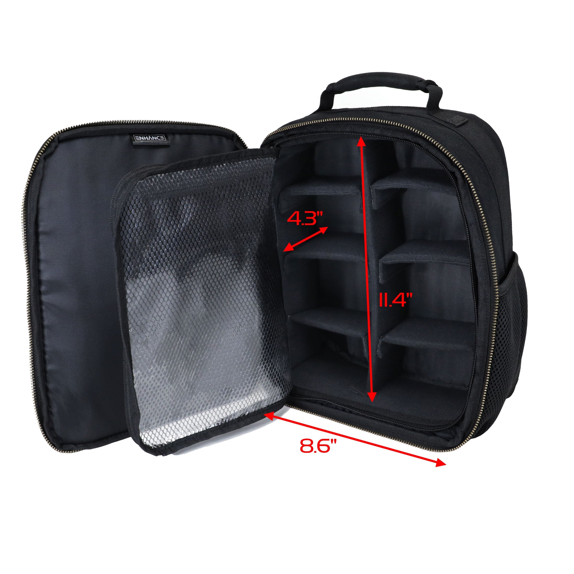 Enhance Tabletop Compact Trading Card Backpack Black