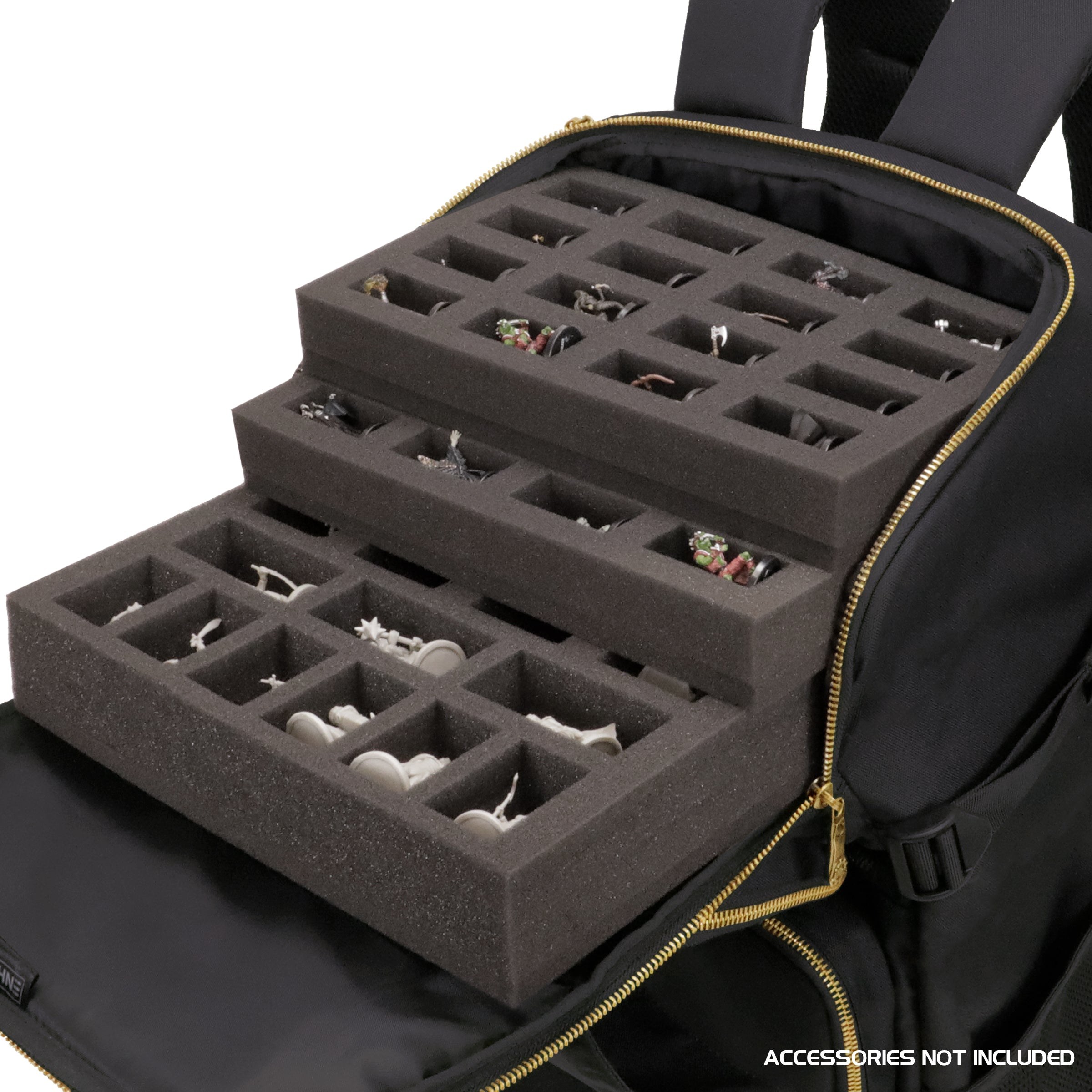 Enhance Miniature Painting Storage Backpack Black