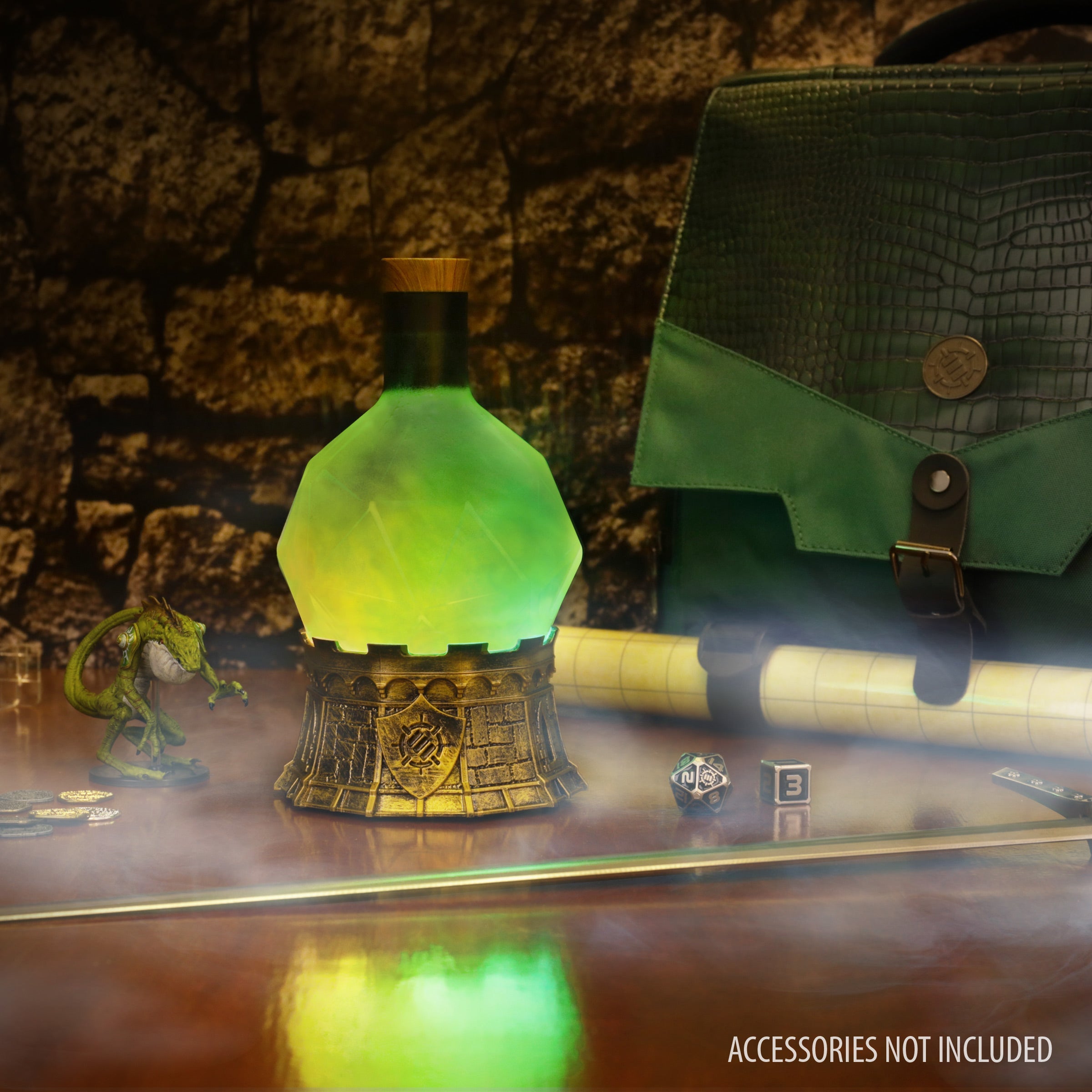 ENHANCE Gaming Sorcerer's Potion Light with Swirling Mystical Brew (Green)