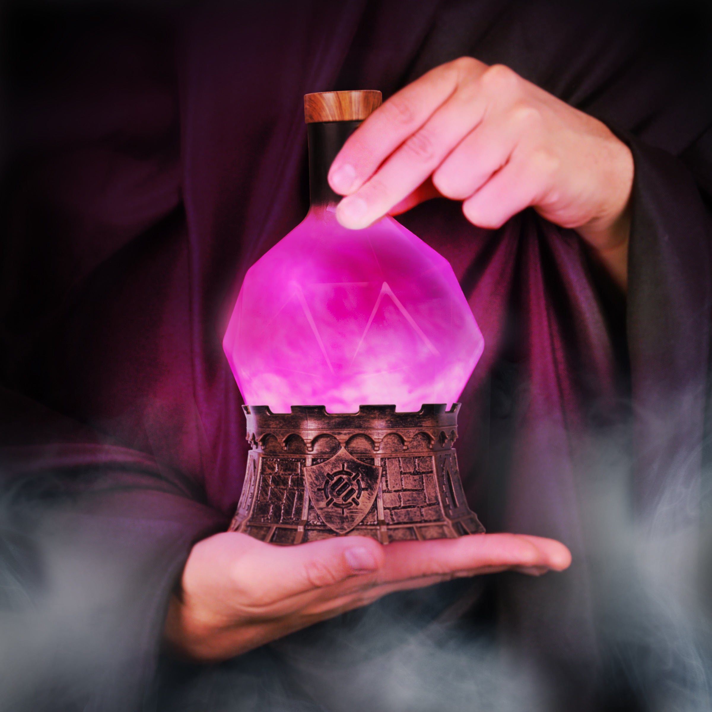 ENHANCE Gaming Sorcerer's Potion Light with Swirling Mystical Brew (Purple)
