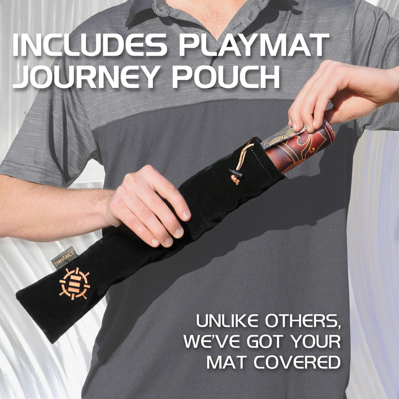 Enhance Trading Card Game Playmat - Orange