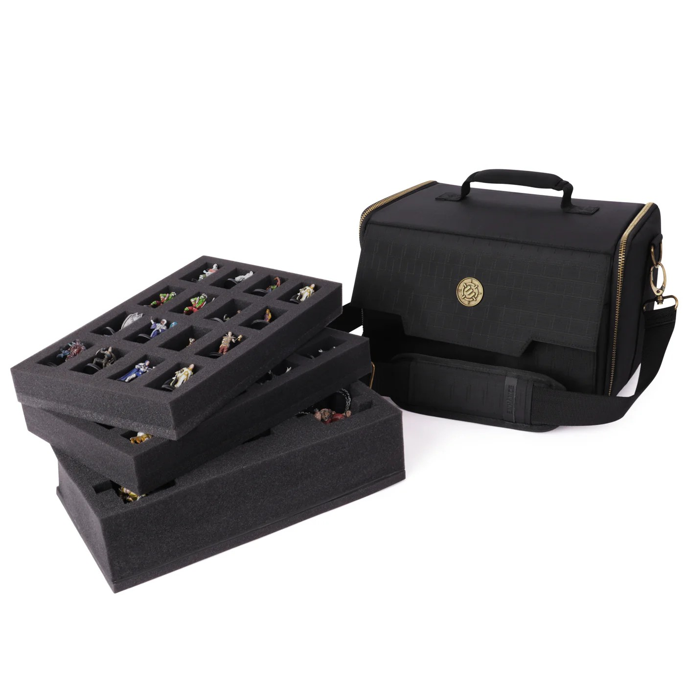 ENHANCE Tabletop Gaming Wide Base Mini Figure Satchel