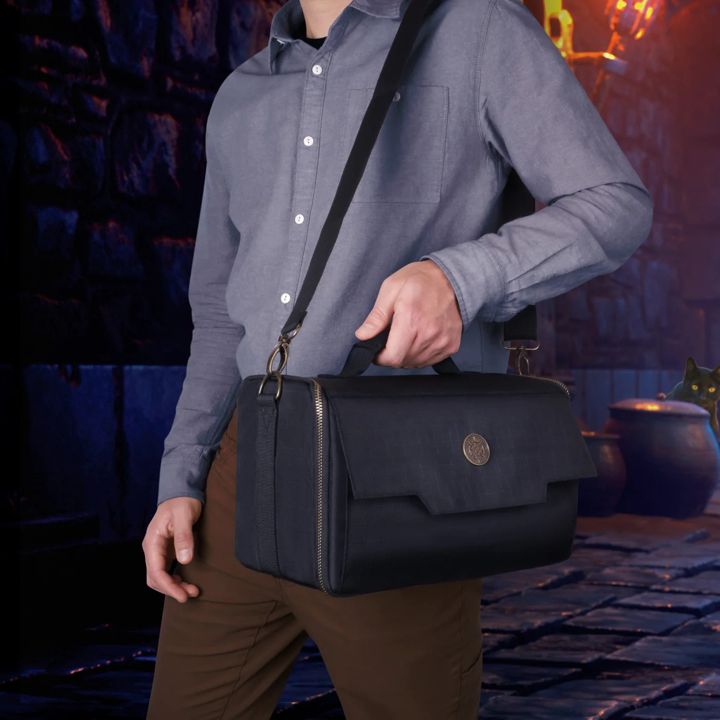 ENHANCE Tabletop Gaming Wide Base Mini Figure Satchel