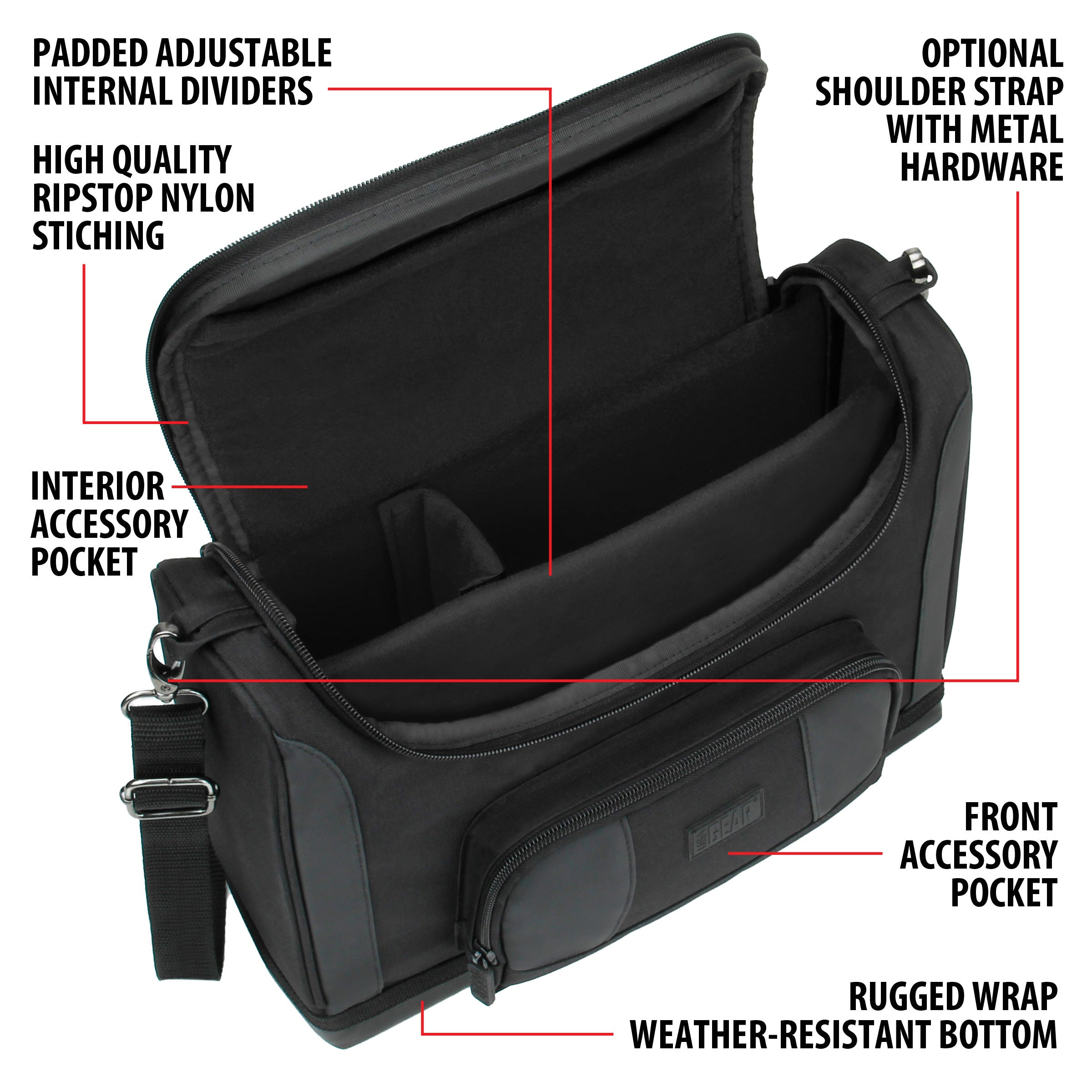 USA Gear RPG Bag - Black