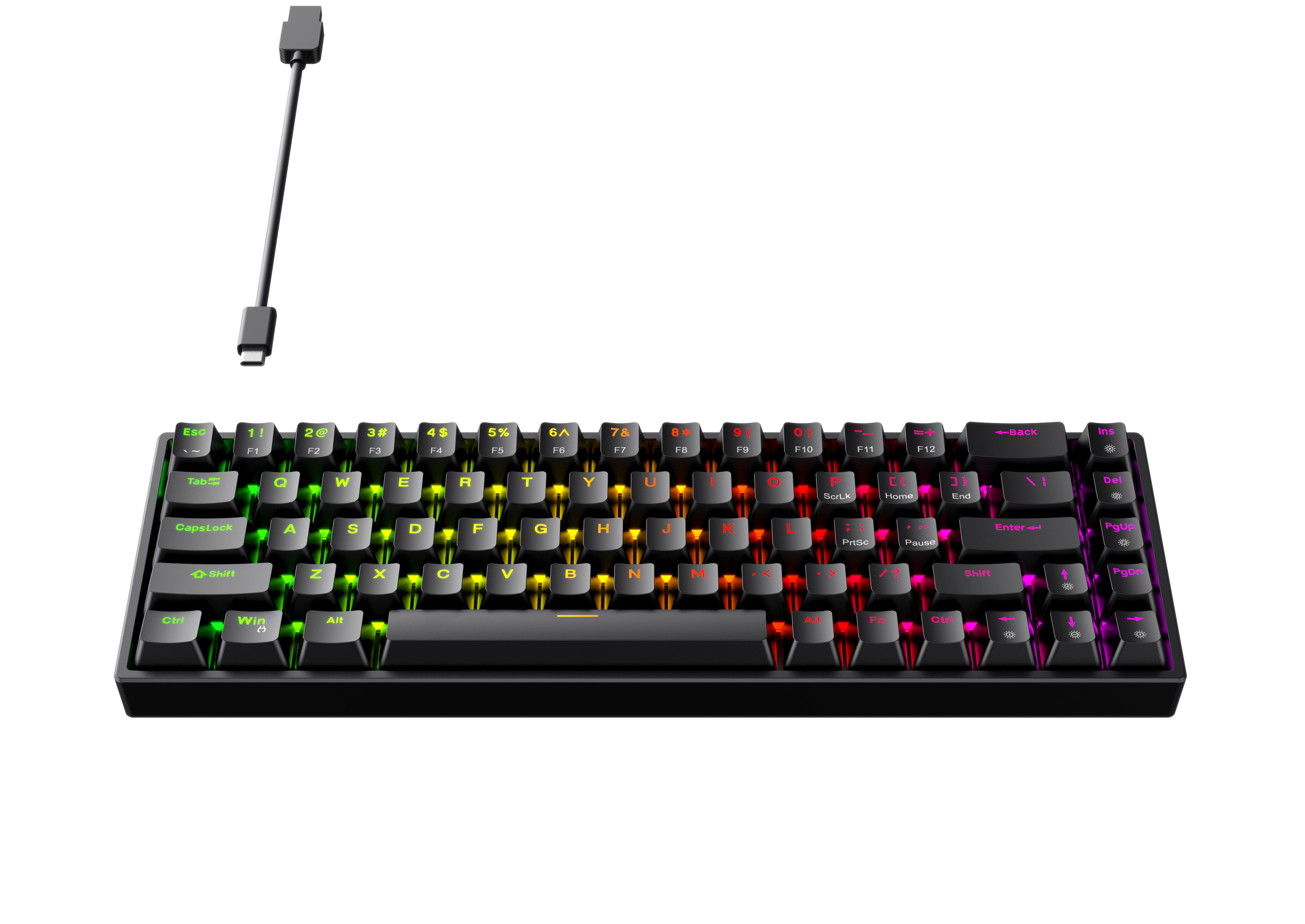 Playmax Pro Mini Mechanical Keyboard - Black