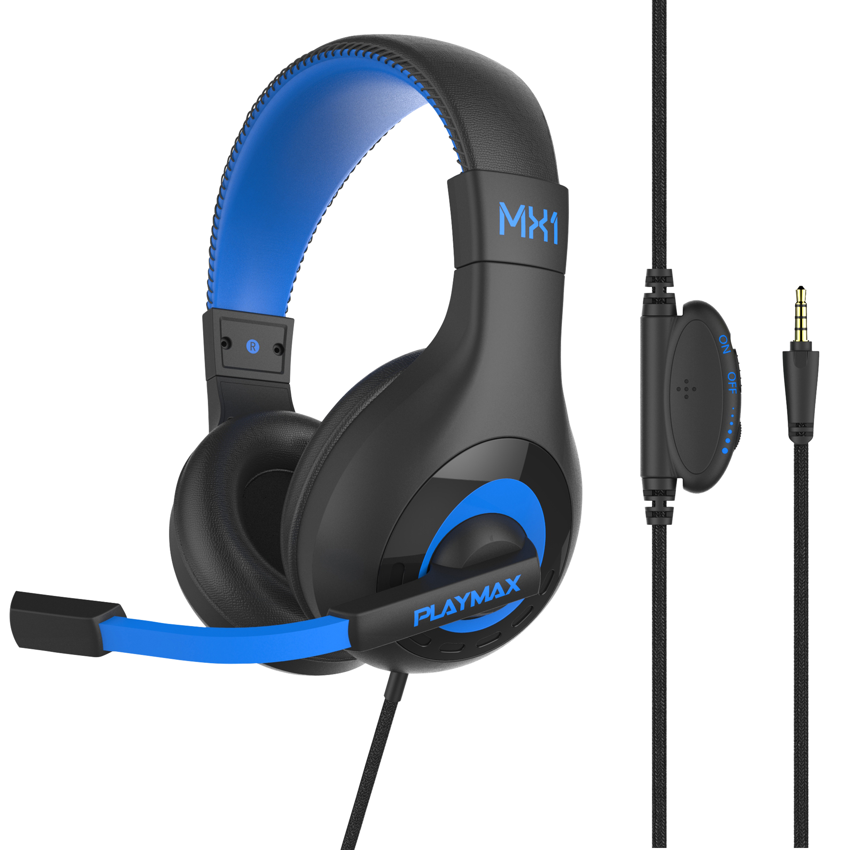 Playmax MX1 Universal Headset - Black/Blue