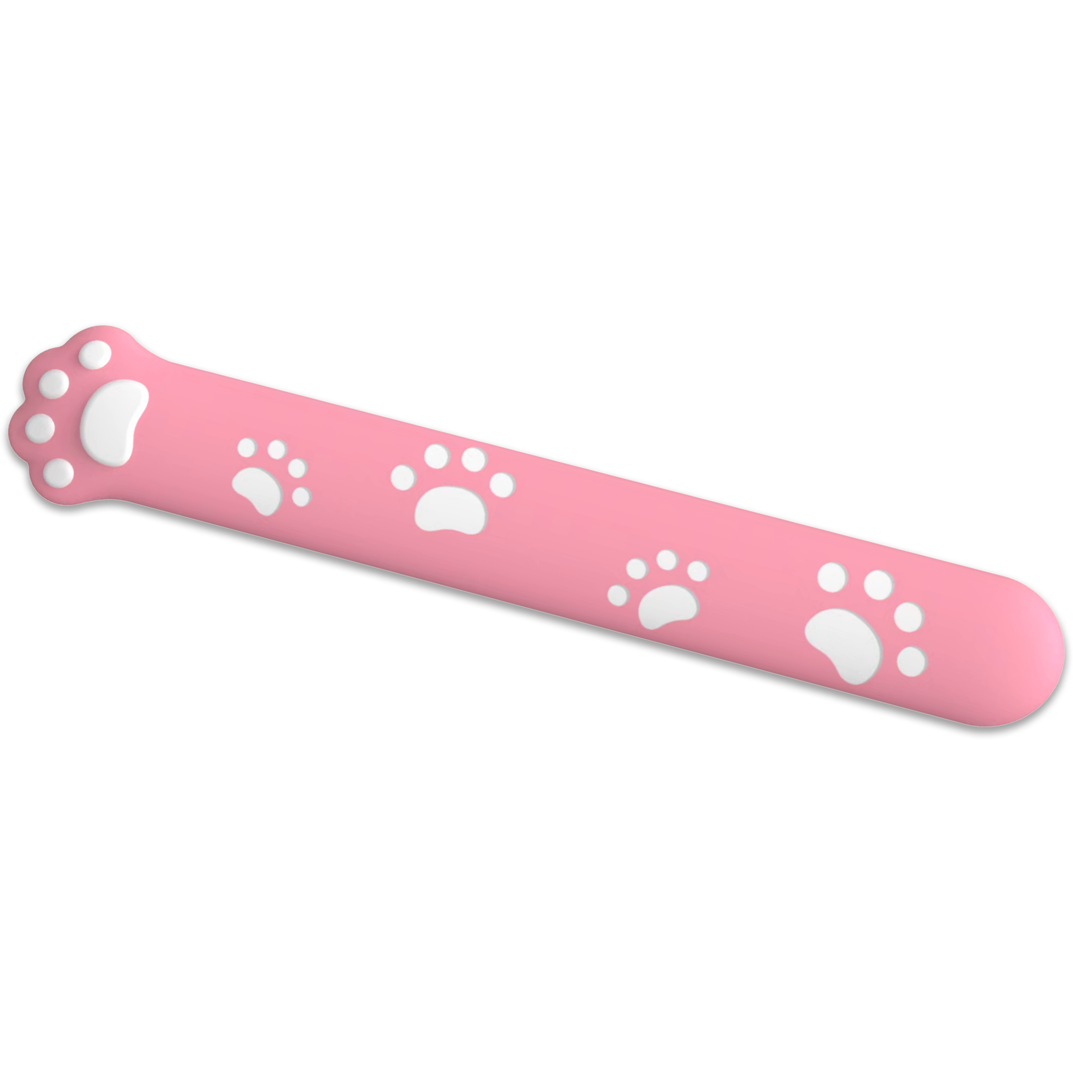Playmax Paw Print Wrist Rest- Pink and White