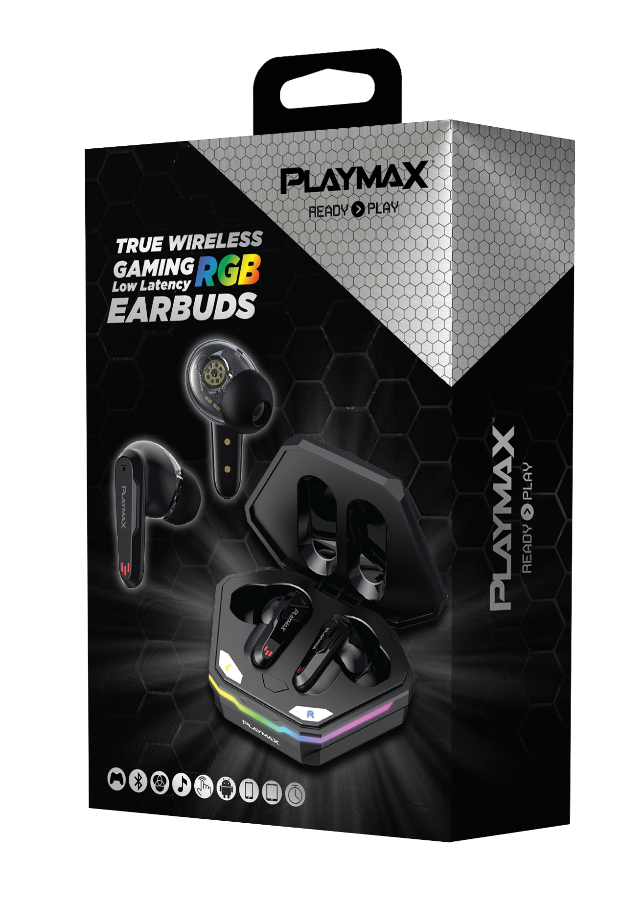 Playmax True Wireless Gaming Earbud HEX
