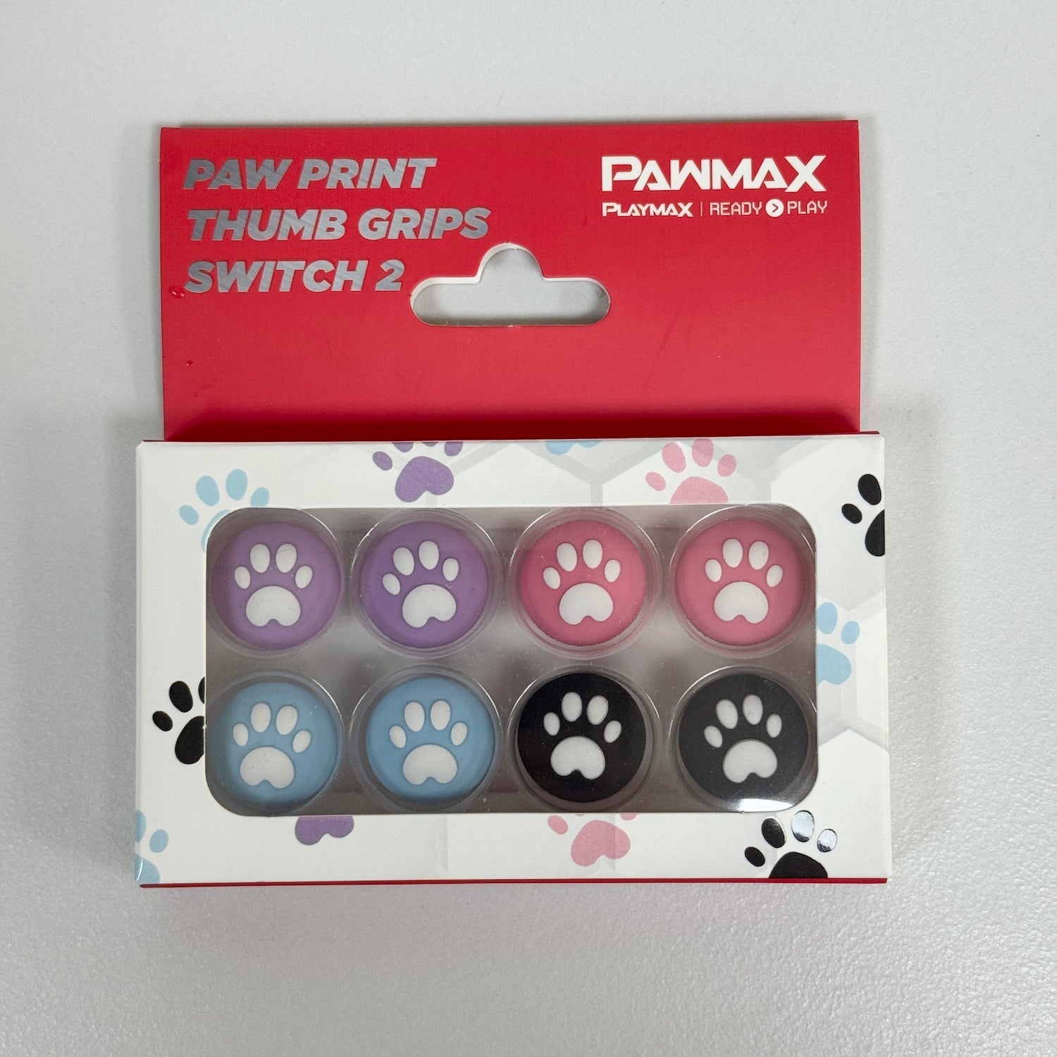 Playmax Paw Print Thumb Grips - Switch 2